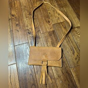 The Crazy Cow Leather Envelope Crossbody Bag